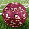 Betty Boop Print Size 5 Soccer Ball, Standard Match Football for Sports Game and Team Practice, Ideal Gift for Soccer Fans