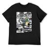 Initial D _ Takumi Fujiwara - Manga Wall Design (Version 1) T-Shirt Personalized T-shirt Summer Shirt Mens T Shirt Graphic