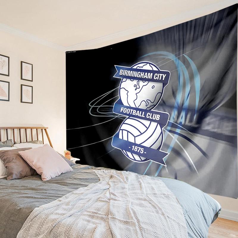 1PC Birmingham City Football Club Tapestry Hanging for Bedroom,Livingroom, Playroom,Decor Art Room Wall Tapestry Holiday and Birthday Gifts
