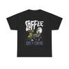Men's and Women's T-shirts Coffee Skeleton Unisex Tee, Funny Graphic