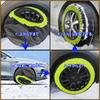 Morning & Young Shop Non-Metallic Tire Chains, Fabric, Black-Green XS, Snow Chain, Easy Installation,