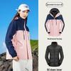 Women's Water-Repellent 3-in-1 Detachable Down Hooded Jacket - Autumn/Winter Mountaineering Top.
