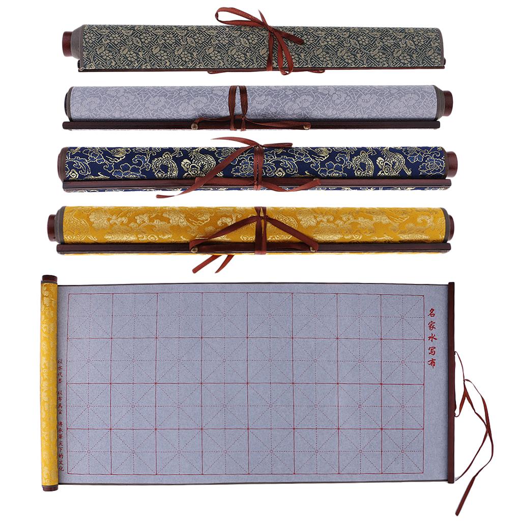 Grids Chinese Japanese Calligraphy Repeat Practice Water Writing Cloth Gifts