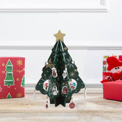Hölzerner Weihnachtsbaumschmuck Frohe Weihnachten Dekoration für Haushalt Mini Schaufensteranhänger Weihnachtsbaumschmuck