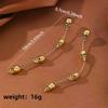 Boucles d'oreilles pendantes longues tête de mort Halloween pour femmes Boucles d'oreilles pendantes gothiques Bijoux Punk Party Cadeau