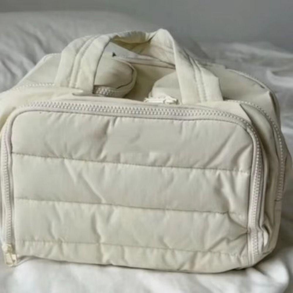 Zipper Closure Travel Toiletry Bag Double Side Open Women Cosmetic Tote  Unisex Toiletries