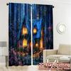 Set Of 2 Flat Printing Curtains Without Rod Fairycottagenight Popular Fashionable Durable Polyester Fabric Curtain Made