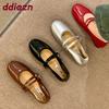 Fashion Fashion Buckle Strap Women Flats Mary Janes Shoes Soft Female Shallow Footwear Round Toe Ladies Flats With Shoes