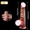 Sliding Foreskin Dildo suction cup strap on dildos for women and man realistic silicone penis Female Masturbator Dick Sex Toys
