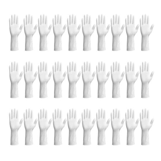 30 Stück Einweghandschuhe Kratzfest Wasserdicht Weich Reinigungs-Handschuhe Wiederverwendbare Spülhandschuhe