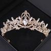 Bridal Headwear Full of Baroque Atmosphere Classical Gold-colour Ladies' Crown for Wedding Bride and Girl Birthday