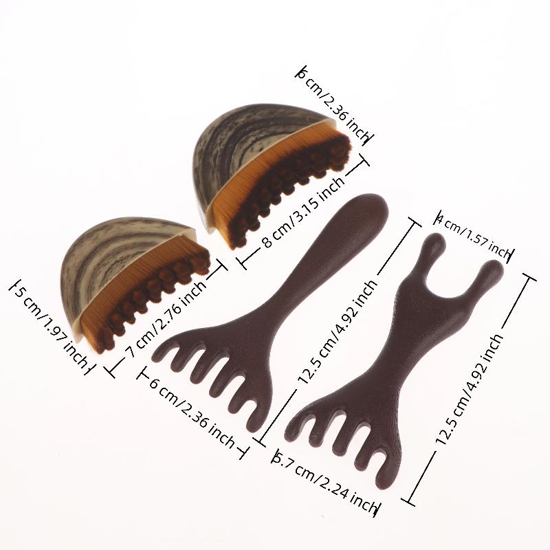 Lymphatic Contour Brush Dry Brushing Face Brush With Massage Comb Lymphatic Drainage Massager For Face Sculpting Face Skin Care