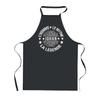 Kitchen Apron - Johan - Black Cotton - Star Pattern - Printed In France