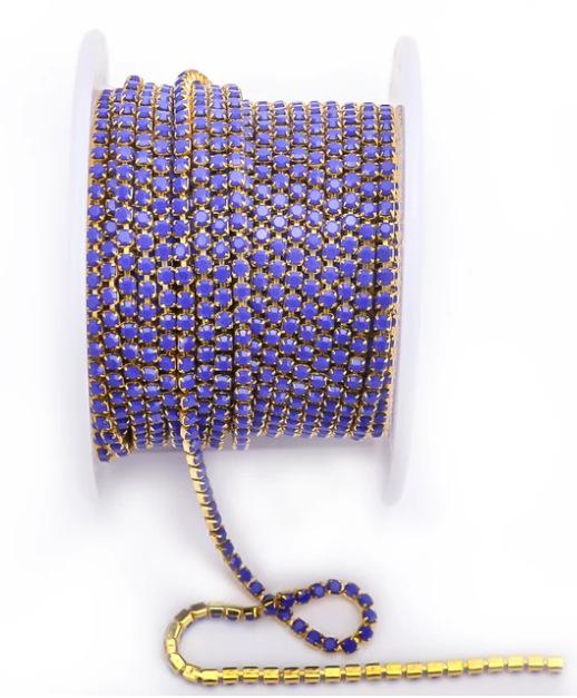 Weichen Specializes In Protein Color Electrophoresis Claw Chain Ceramic Single Row Rhinestone Chain Diy Jewelry Accessories Clothing Accessories