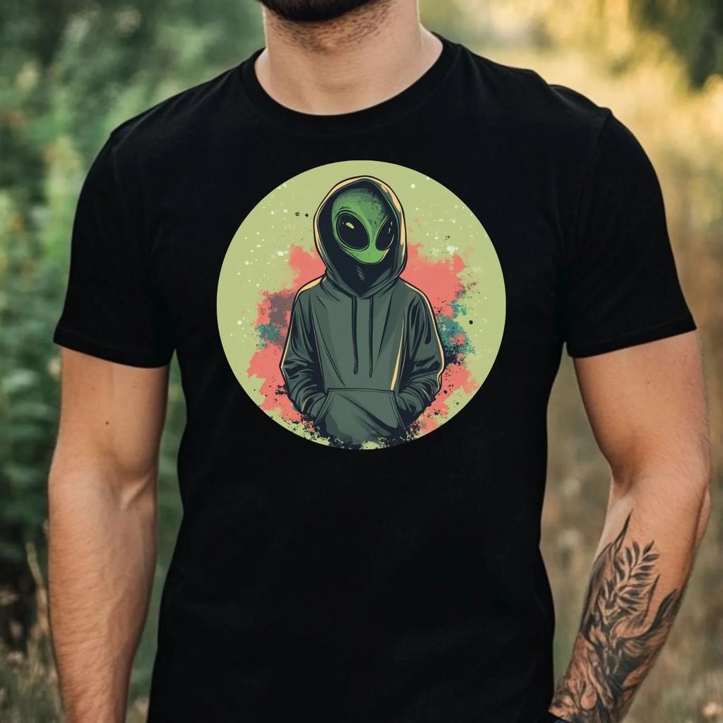 Unisexs Alien Hoodie Cotton TShirt Size Xs To 5xl