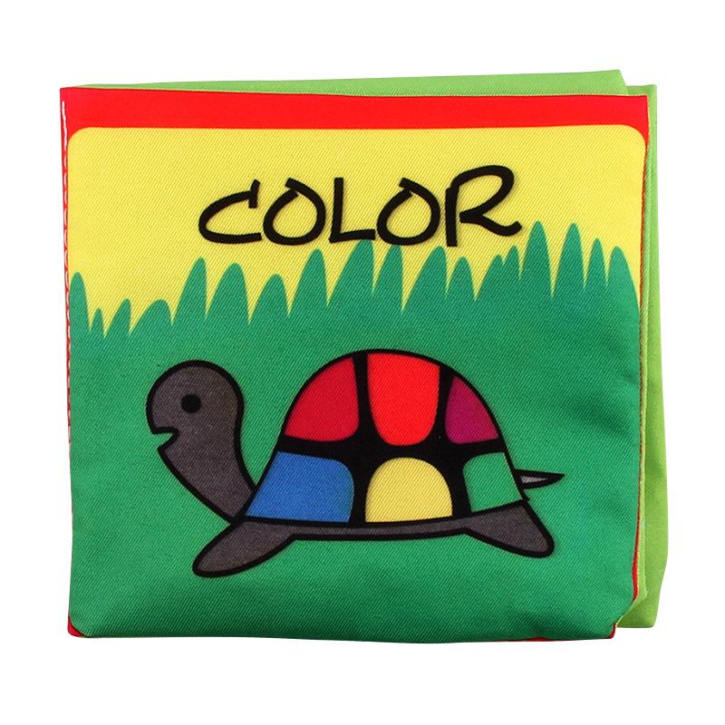 Cartoon Intelligence Development Kid Early Educational Toy Soft Cloth Baby Cognize Book Animal Cars