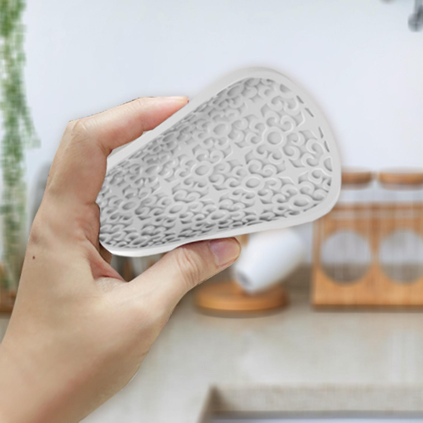 Non-Slip Silicone Mat Colorful Coaster Cup Mat Round Drink Coasters Multifunction Coasters Tools Kitchen Accessories Gray