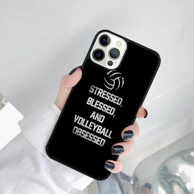 Play Volleyball Quotes Phone Case Cover For iPhone 17 Air 15 Pro MAX 16 Plus 14 12 11 13 Coque