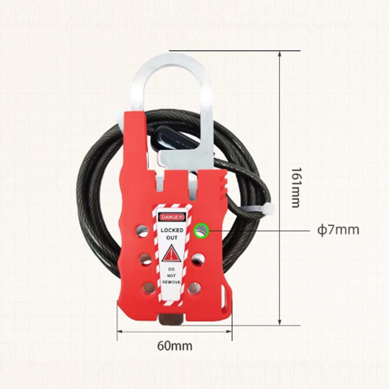 Keyu Adjustable Buckle Cable Lock Isolation Industrial Safety Valve Equipment PC/PBT Alloy BLDR10