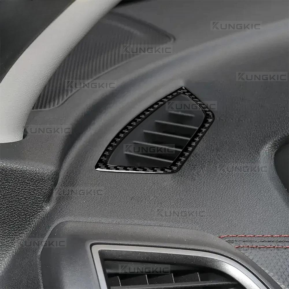 Soft Carbon Fiber Sticker Trim For Subaru Forester 2019--2024 LHD RHD Car Air Vent Outlet Frame Cover Interior Dashboard