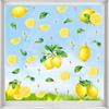 Lemon Wall Decals, Self-Adhesive Wall Stickers for Kitchen Living Room Dining Room Bedroom Wall Decor