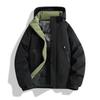 Unisex Heavyweight Hooded Winter Jacket - Thick, Warm, Casual Cotton Coat for Couples.