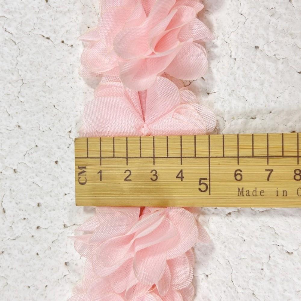 10Yards New 5cm Width Chiffon Flowers Lace Multicolor Handmade DIY Lace 3D Lace Ribbon for Bag Decor