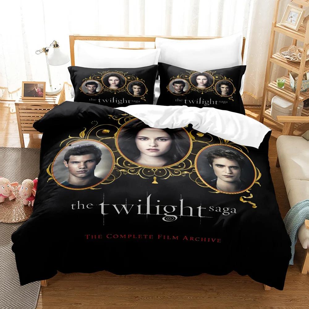 3D printed The twilight Saga Bedding Set Including Matching Pillowcase 75x50cm Single Bed Set for Kids Girls Bedding Sets