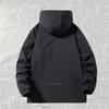 Jas Herenmode Casual Warme Jas Heren Herfst en Winter Capuchon Zwart Outdoor Grote Maat Waterdicht en Winddicht