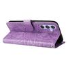 For Samsung Galaxy M54 5G/F54 5G PU Leather Flip Phone Case Sunflower Imprinted Stand Wallet Cover
