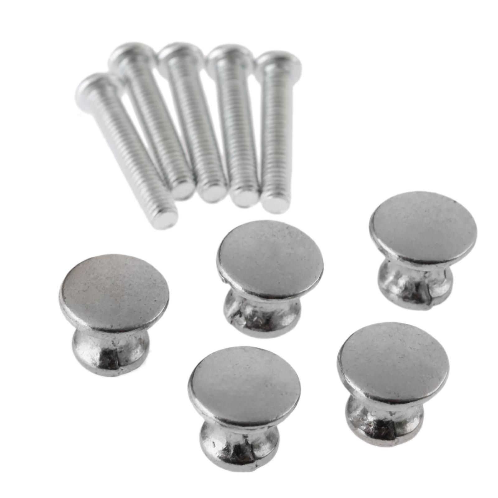 

DRELD 5Pcs Antique Furniture Handle Mini Jewelry Box Knobs and Pulls Drawer Cupboard Cabinet Pull Handles Furniture Fitting 12mm срібний