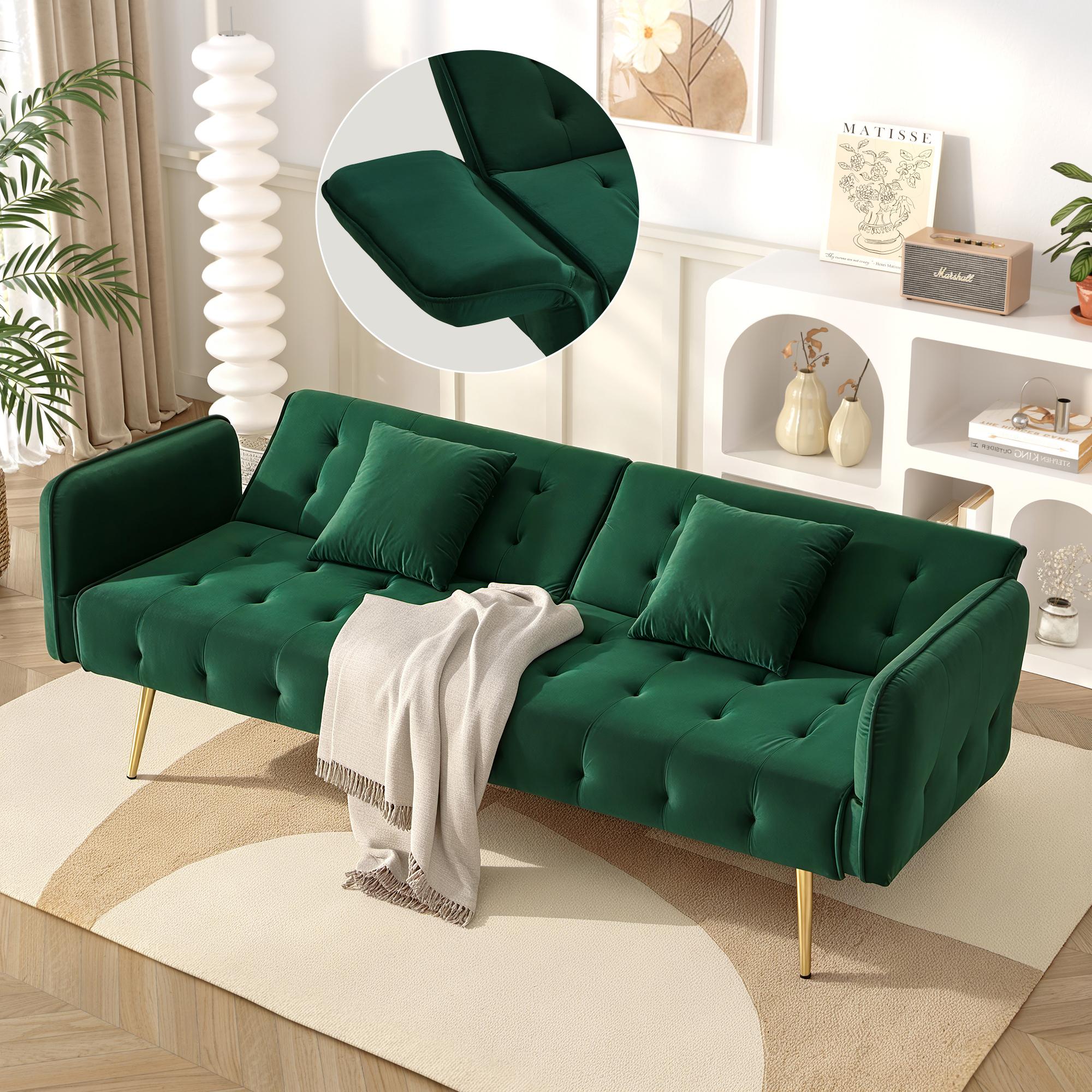 Two-Seater Multifunctional Sofa Bed, Adjustable Backrest