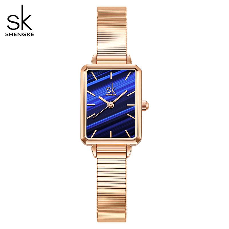 Watch Female Niche Premium Sense Square Watch Axiannu Green Watch Bamboo Strap Guangzhou Watch Watch 0177