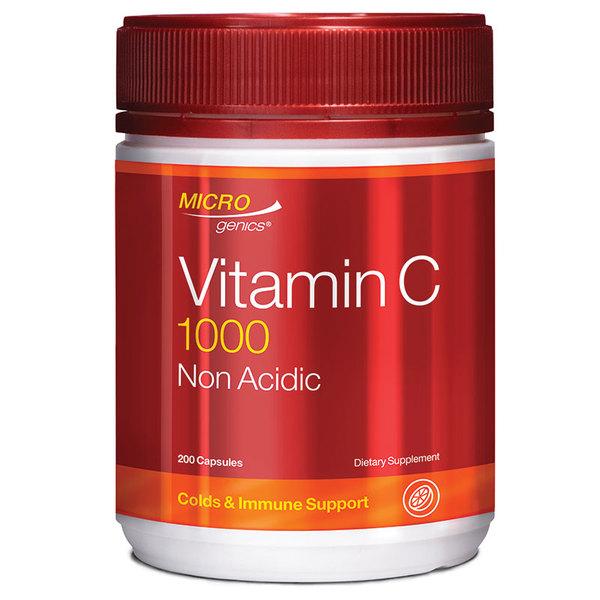 Microgenics Vitamin C 1000 Non Acidic 200 Capsules
