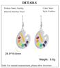 Cazador Color Palette Drop Earrings for Women Art Stainless Steel Jewelry 2026 Dangle Earring Trend Mother Gift Party