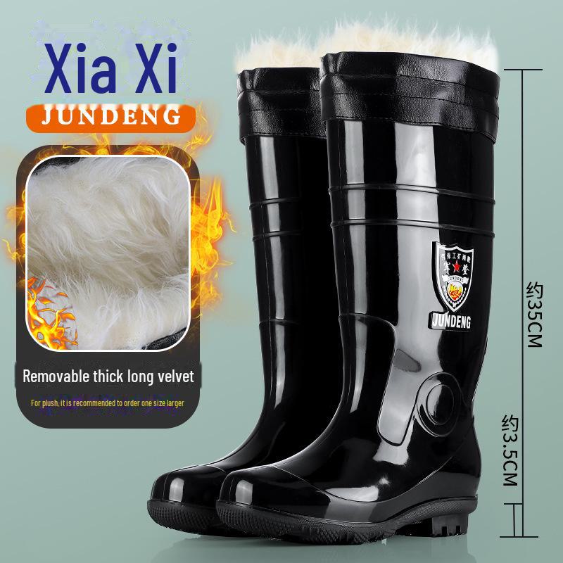 

Сапоги мужские водонепроницаемые высокие, размер 36-51, резиновые, с тремя уровнями защиты, для охраны труда 51