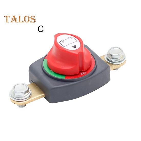 Interruttore di scollegamento della batteria del palo superiore da 12-48 V, isolatore principale di interruzione di corrente continua da 275 A per auto, veicoli, camper, barche, guscio in ABS per impieghi gravosi