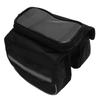 Bike Frame Bag 600D Nylon Fabric Sensitive TPU Film Reflective Tapes Dual Zipper Shock Resistant Bike Phone Bag
