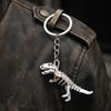 Goth Core Dinosaur Keychain Glow Skull Skeleton with Metal Chain, Y2K Grunge Accessories for Backpack & Keys