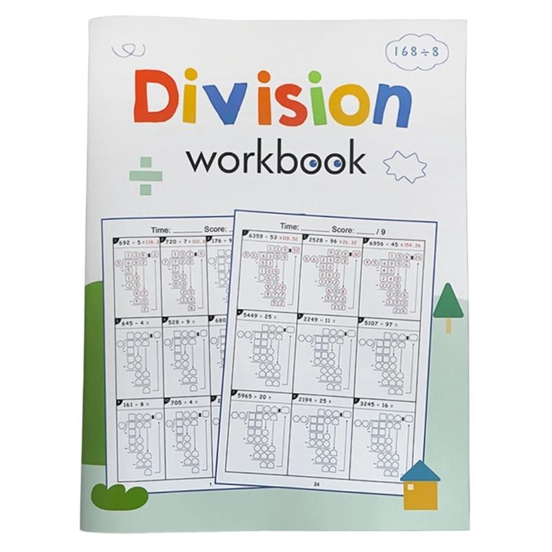 Grund- und Mittelschule Mathe Arbeitsbuch Freundliche Materialien Multiplikation Division Übungen Praktisches Mathe Übungsbuch