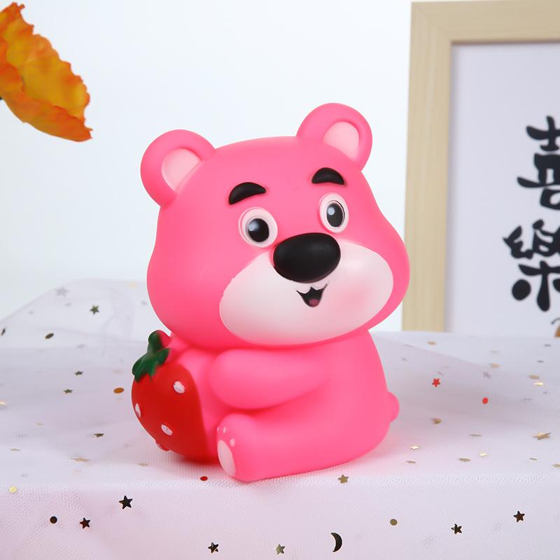 Cartoon Bear Night Light Anime Soft Bedroom Led Lights Keychain Christmas Gifts