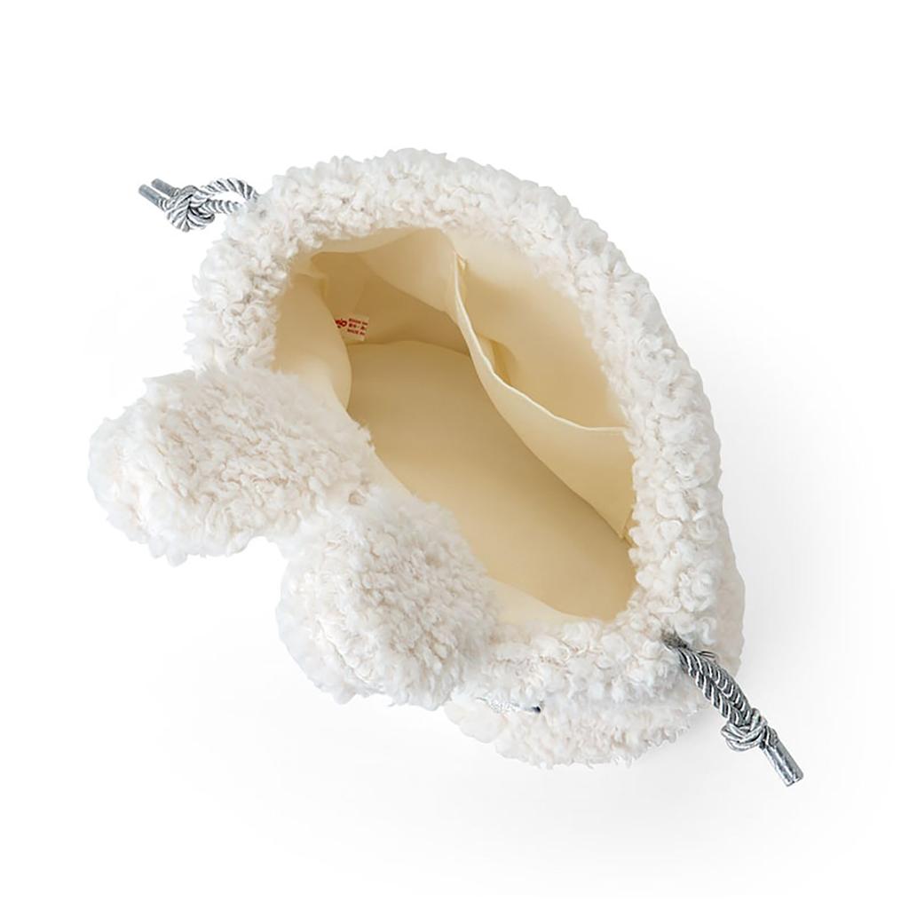 Sanrio Drawstring Shoulder Bag Snow My Melody 129747 2-Way (Fluffy Rabbit)