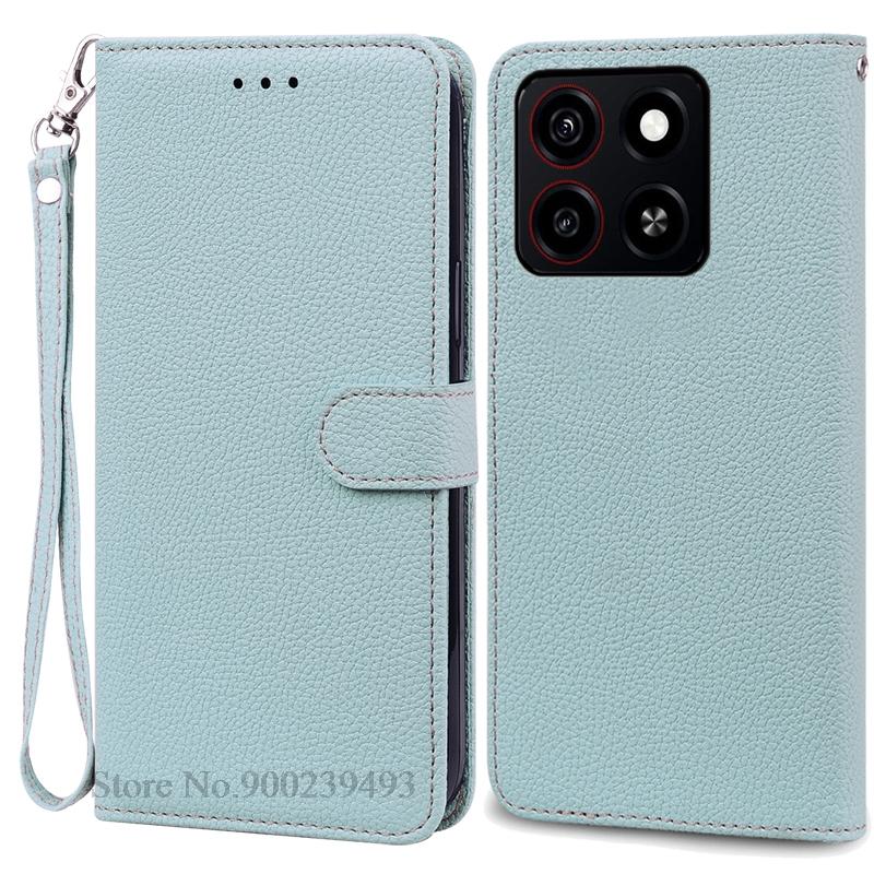 For ZTE Blade A35 Back Cover Phone Case For ZTE Blade A35 Case Soft Silicone Wallet Leather Flip Cover For ZTE Blade A35 Fundas