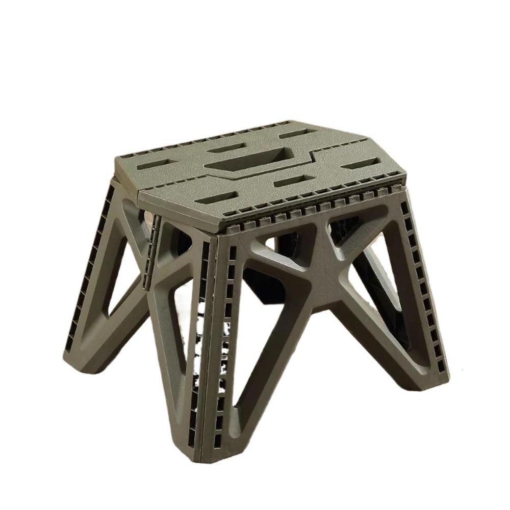 Space Saving Portable Fishing Stool High Load Non-Slip Base Folding Chair Small Compact Step Stool Outdoor