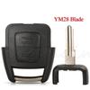 Jingyuqin 2 Buttons Car Remote Key 434Mhz ID40 Chip For Opel Zafira Astra G A Fod 93176615 BOSCH TS ASTRA System