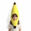 Copricapo a Forma di Banana Riutilizzabile Morbido Velluto Chiusura Sicura a Velcro Per Eventi Cosplay e Riunioni Festive