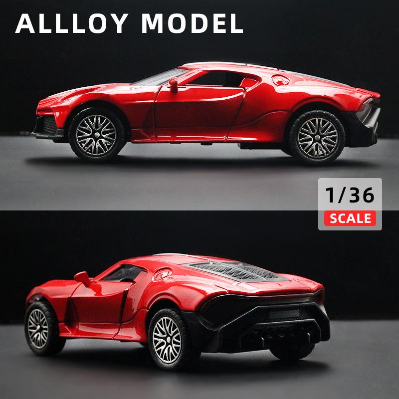 

1:36 High-Quality Metal Alloy Supercar Model For Boys Featuring A 2-Door Design And Night Sound Simulation Function