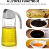 1pcs Glass Oil Bottle with Automatic Leak-proof Lid and Ergonomic Handle - BPA-free, Scale Markings Large Capacity Oil Bottle