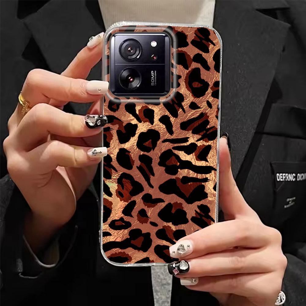 Ciemny Kolor Szylkretowy Bursztynowy Błyszczący Pokrowiec na Telefon dla Xiaomi 13T 14T 11 Lite NE Poco X5 M6 Pro X6 X7 X3 Pro NFC C65 C61 M5S