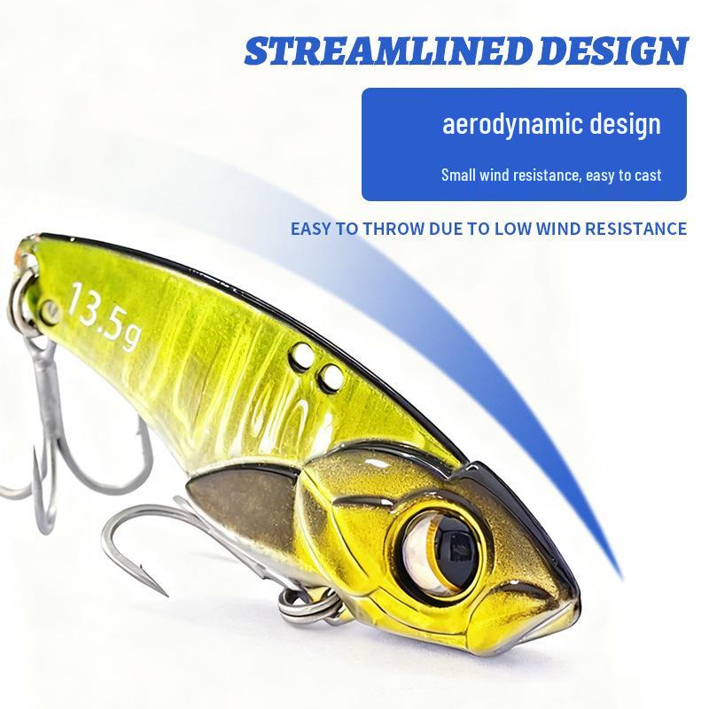 VIB Hard Bait Lure: Copper Sound, Snake Tail Lead Sinker, Long Cast, Outdoor Bionic Artificial Fishing Bait